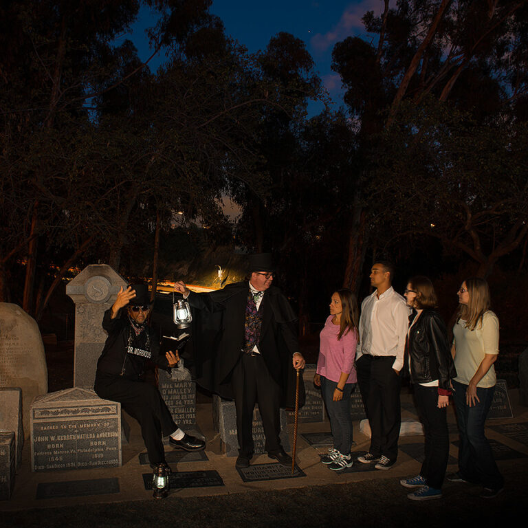 San Diego ghost hosts at cemetery