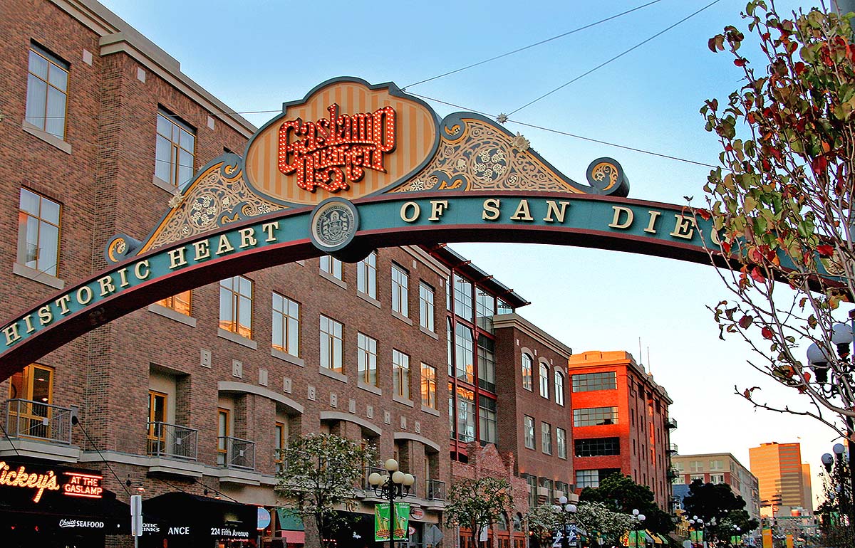 Gaslamp Quarter sign