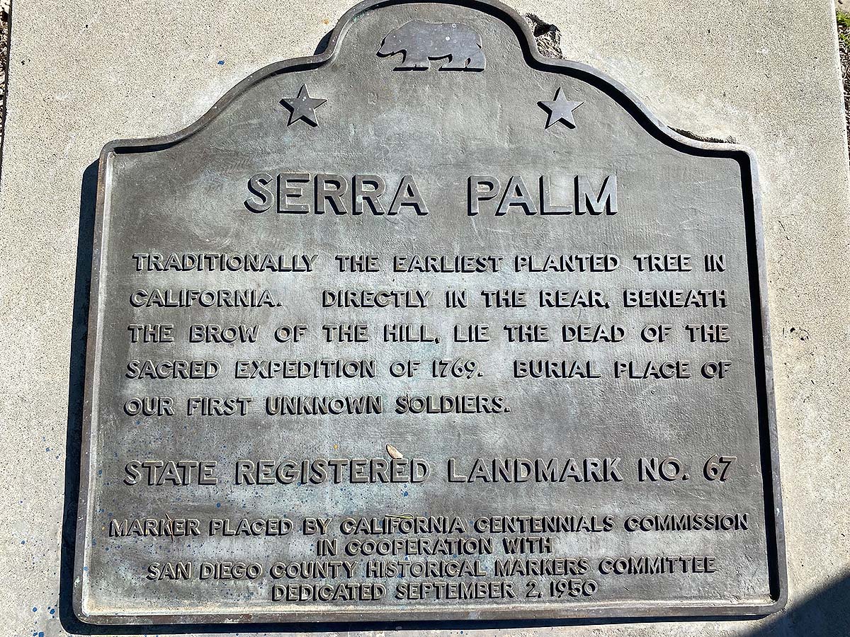 Serra Palm Site marker
