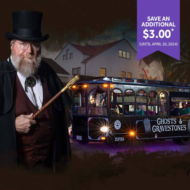 San Diego ghost host and trolley and  offer